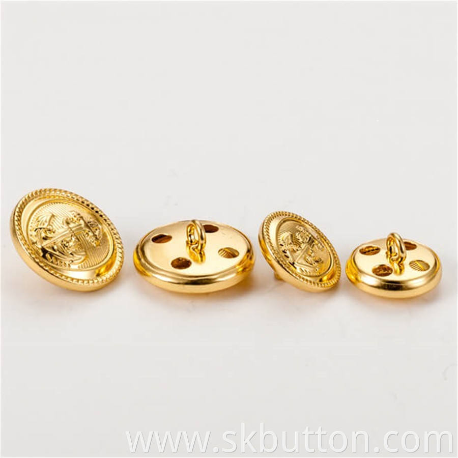 Metal Brass Material Gold Fancy Coats Buttons